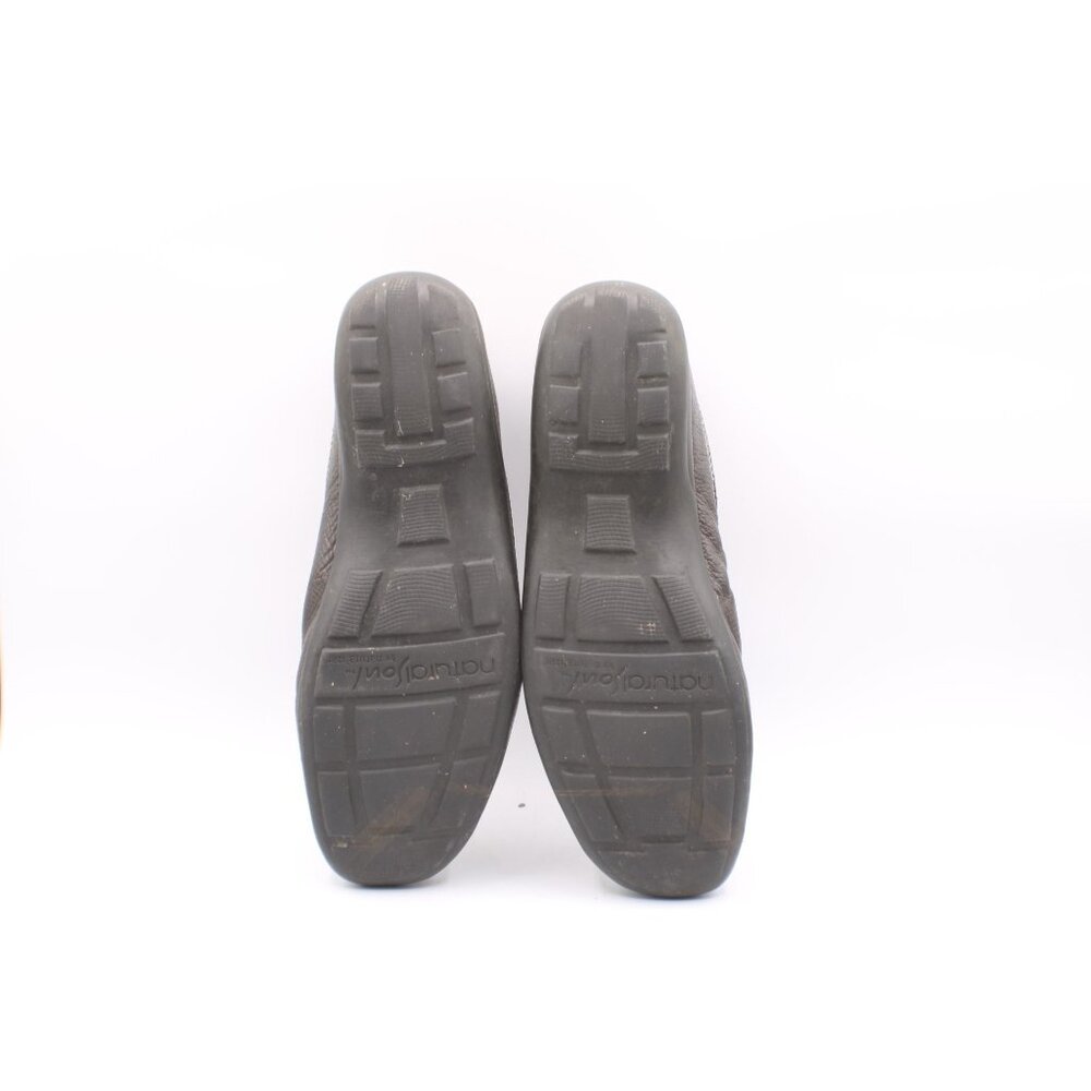 Natural Soul By Naturalizer Loafers Favor Size 9M Brown Leather Slip-On Shoes - Picture 9 of 10